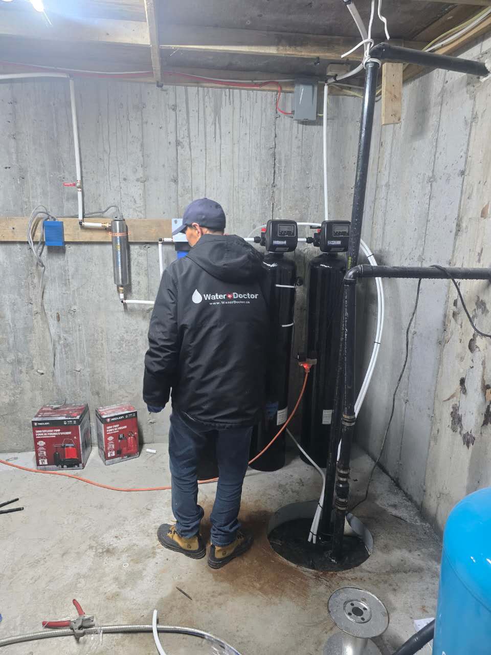 Whitchurch-Stouffville Installation Water Softener + Iron Filter + Water Purifier Set - Image 8