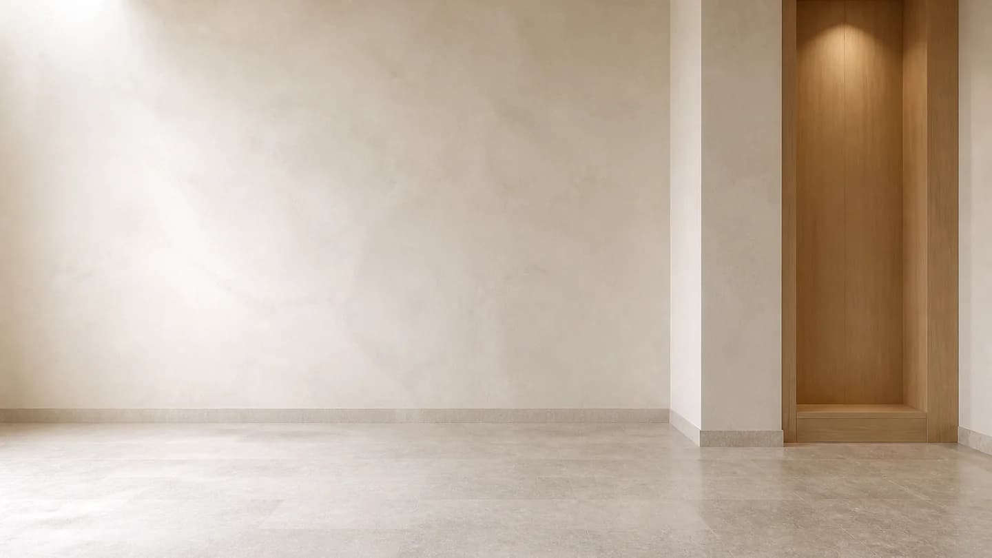 Modern showroom interior used as an editorial service background